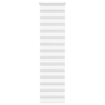 ARDEBO.de - Zebrarollo Weiß 65x200 cm Stoffbreite 60,9 cm Polyester