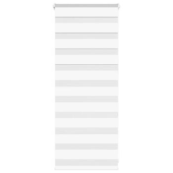 ARDEBO.de - Zebrarollo Weiß 65x100 cm Stoffbreite 60,9 cm Polyester