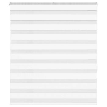 ARDEBO.de - Zebrarollo Weiß 125x150 cm Stoffbreite 120,9 cm Polyester