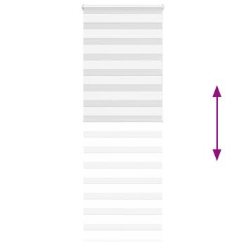 Zebrarollo Weiß 75x200 cm Stoffbreite 70,9 cm Polyester