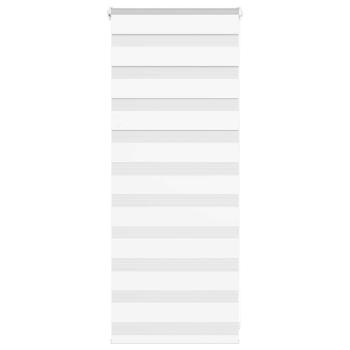 ARDEBO.de - Zebrarollo Weiß 55x100 cm Stoffbreite 50,9 cm Polyester