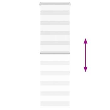 Zebrarollo Weiß 45x150 cm Stoffbreite 40,9 cm Polyester