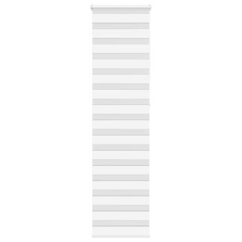 ARDEBO.de - Zebrarollo Weiß 60x230 cm Stoffbreite 55,9 cm Polyester