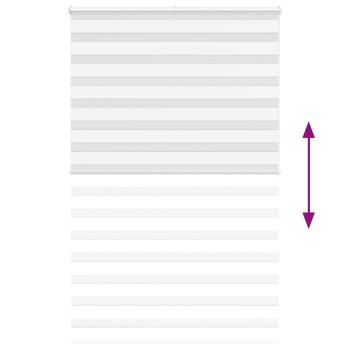 Zebrarollo Weiß 145x200 cm Stoffbreite 140,9 cm Polyester