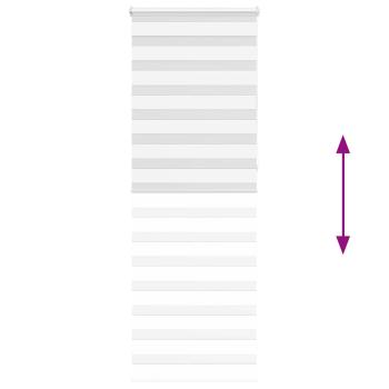 Zebrarollo Weiß 75x230 cm Stoffbreite 70,9 cm Polyester