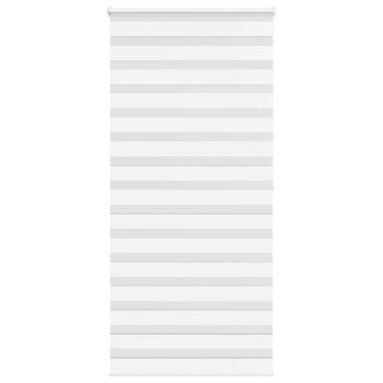 ARDEBO.de - Zebrarollo Weiß 95x200 cm Stoffbreite 90,9 cm Polyester