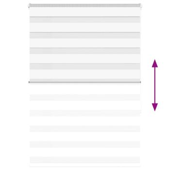 Zebrarollo Weiß 105x150 cm Stoffbreite 100,9 cm Polyester