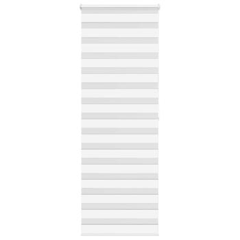 ARDEBO.de - Zebrarollo Weiß 70x200 cm Stoffbreite 65,9 cm Polyester