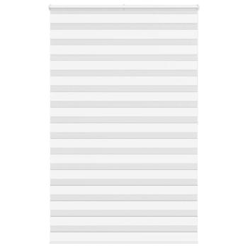 ARDEBO.de - Zebrarollo Weiß 140x200 cm Stoffbreite 135,9 cm Polyester