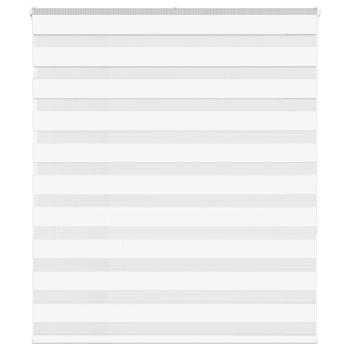 ARDEBO.de - Zebrarollo Weiß 130x150 cm Stoffbreite 125,9 cm Polyester