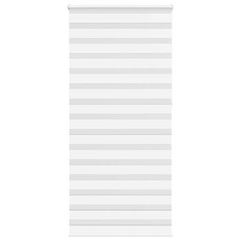 ARDEBO.de - Zebrarollo Weiß 95x230 cm Stoffbreite 90,9 cm Polyester