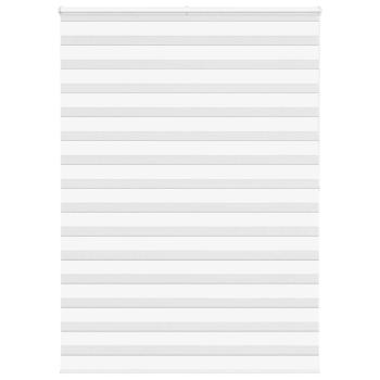 ARDEBO.de - Zebrarollo Weiß 165x200 cm Stoffbreite 160,9 cm Polyester