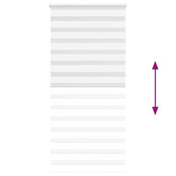 Zebrarollo Weiß 115x230 cm Stoffbreite 110,9 cm Polyester