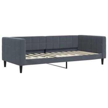 Tagesbett Dunkelgrau 90x200 cm Samt