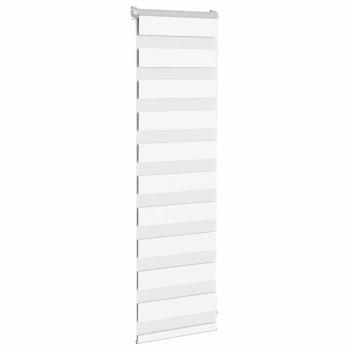 Doppelrollo Weiß 45x100 cm Stoffbreite 40,9 cm Polyester