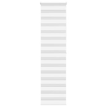 ARDEBO.de - Zebrarollo Weiß 55x200 cm Stoffbreite 50,9 cm Polyester