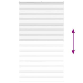 Zebrarollo Weiß 120x200 cm Stoffbreite 115,9 cm Polyester