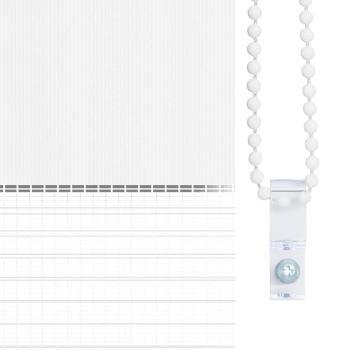 Zebrarollo Weiß 120x200 cm Stoffbreite 115,9 cm Polyester