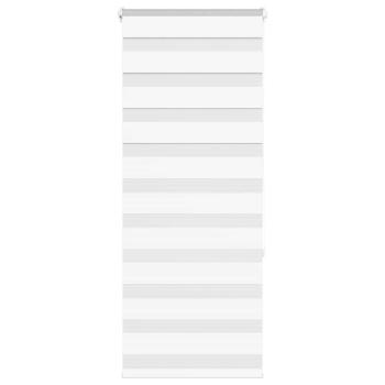 ARDEBO.de - Zebrarollo Weiß 60x150 cm Stoffbreite 55,9 cm Polyester