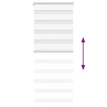 Zebrarollo Weiß 60x150 cm Stoffbreite 55,9 cm Polyester