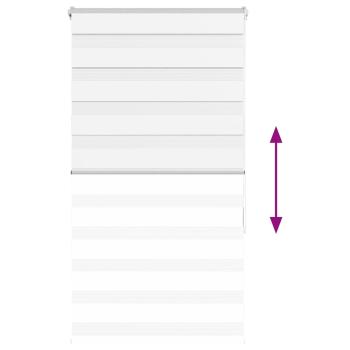 Zebrarollo Weiß 90x150 cm Stoffbreite 85,9 cm Polyester