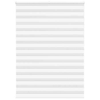ARDEBO.de - Zebrarollo Weiß 160x200 cm Stoffbreite 155,9 cm Polyester