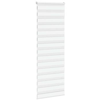 Zebrarollo Weiß 80x230 cm Stoffbreite 75,9 cm Polyester