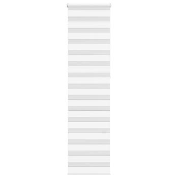ARDEBO.de - Zebrarollo Weiß 55x230 cm Stoffbreite 50,9 cm Polyester