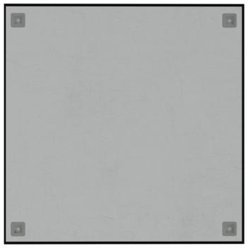 Magnettafel Wandmontage Schwarz 60x60 cm  Hartglas