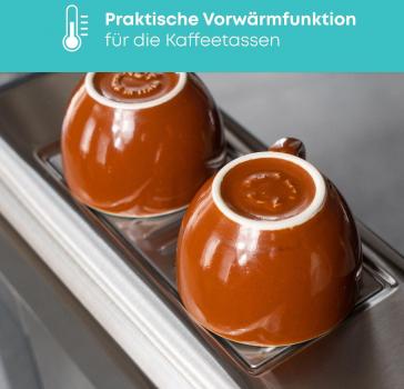 ProfiCook PC-ES-KA 1265 Espresso-Kaffeemaschine, 1360 W, 1 L Wassertank, Edelstahl (501265)