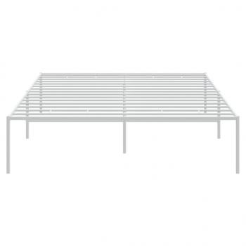 Bettgestell Metall Weiß 120x190 cm