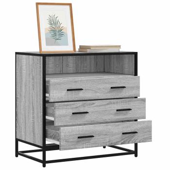 ARDEBO.de - Schubladenschrank Grau Sonoma 70x41x70 cm Holzwerkstoff