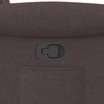 Relaxsessel Dunkelbraun Stoff