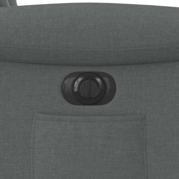 Relaxsessel Elektrisch Dunkelgrau Stoff