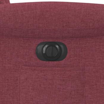 Relaxsessel Elektrisch Weinrot Stoff