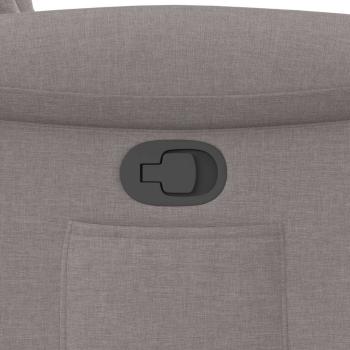 Relaxsessel mit Aufstehhilfe Taupe Stoff