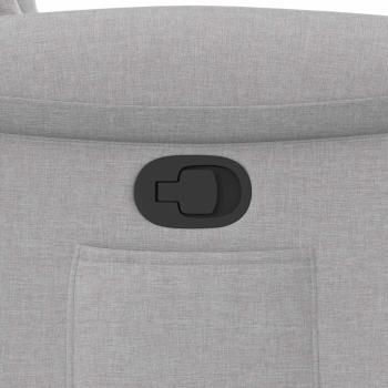 Relaxsessel mit Aufstehhilfe Wolkengrau Stoff