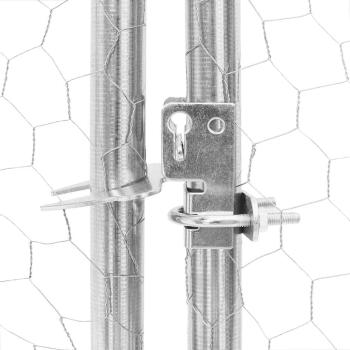 Hühnerstall 2,5x4x2,25 m Verzinkter Stahl