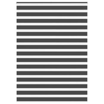 ARDEBO.de - Zebrarollo Schwarz 160x200 cm Stoffbreite 155,9 cm Polyester