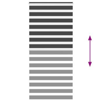 Zebrarollo Schwarz 95x230 cm Stoffbreite 90,9 cm Polyester