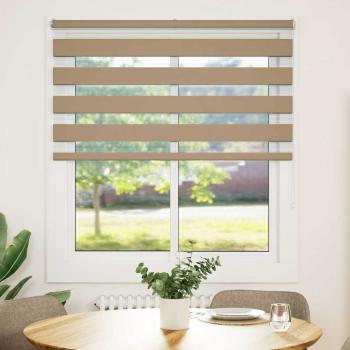 Zebrarollo Sandbraun 135x150 cm Stoffbreite 130,9 cm Polyester
