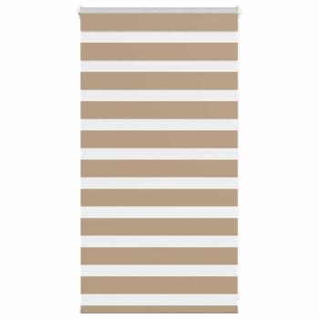 ARDEBO.de - Zebrarollo Sandbraun 75x100 cm Stoffbreite 70,9 cm Polyester