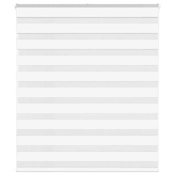 ARDEBO.de - Zebrarollo Weiß 125x100 cm Stoffbreite 120,9 cm Polyester