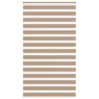 ARDEBO.de - Zebrarollo Sandbraun 120x200 cm Stoffbreite 115,9 cm Polyester
