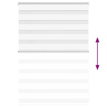 Zebrarollo Weiß 100x100 cm Stoffbreite 95,9 cm Polyester