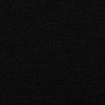 Schaukelsessel mit Hocker Schwarz Stoff