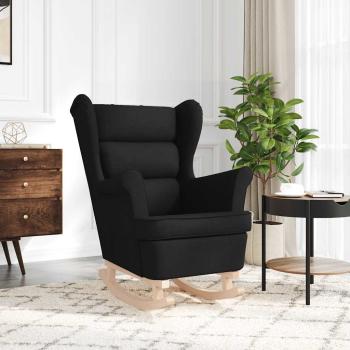 Schaukelsessel Schwarz 74x90x102 cm Stoff