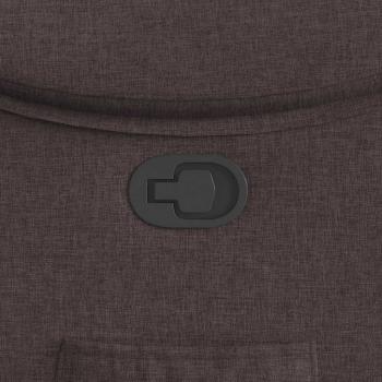 Relaxsessel Dunkelbraun Stoff