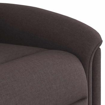 Relaxsessel Elektrisch Dunkelbraun Stoff