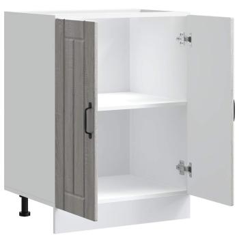 Spülenunterschrank Lucca Grau Sonoma Holzwerkstoff